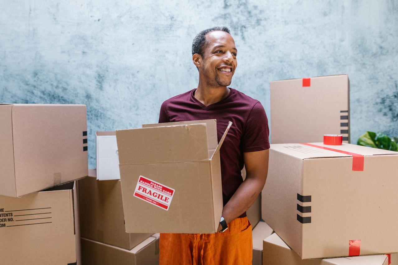 Xpress Relocations professional office movers handling a commercial relocation in Miami